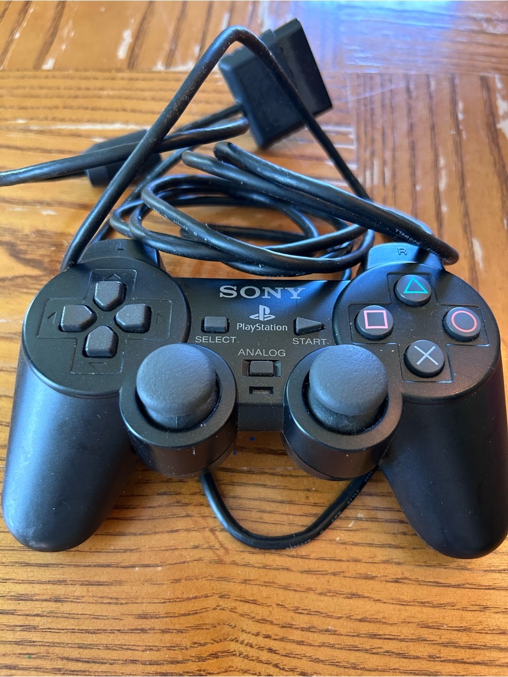 Sony Black Wired PlayStation Controller with Dual Analog Sticks